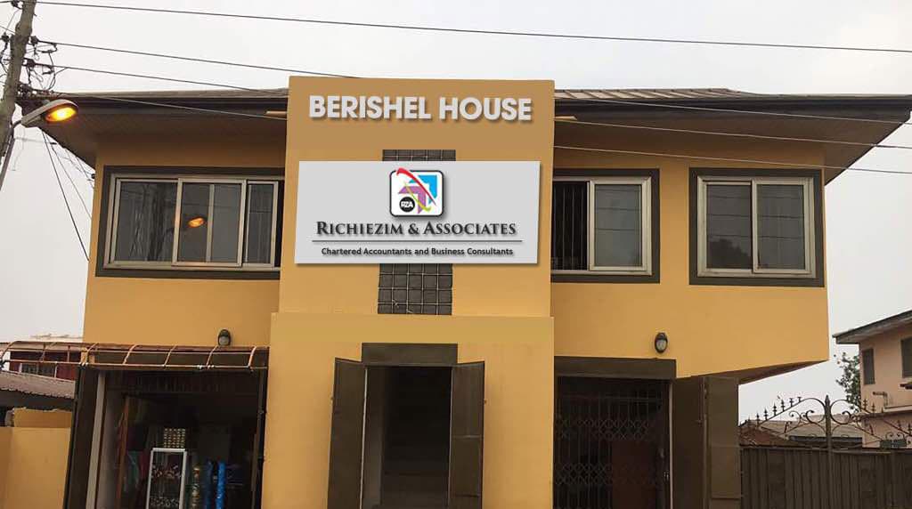 BERISHEL HOUSE — the RICHSAM & Associates office in Mataheko, Accra